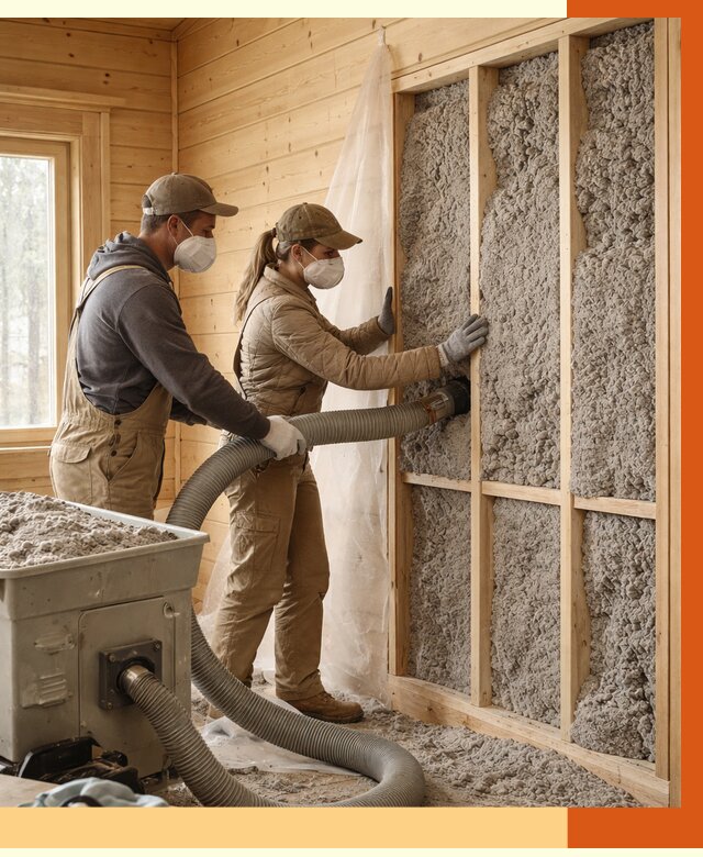 Утепление дачного дома эковатой в Павлово от 1470 руб./м2 — комплексно, ТепломастерПвв