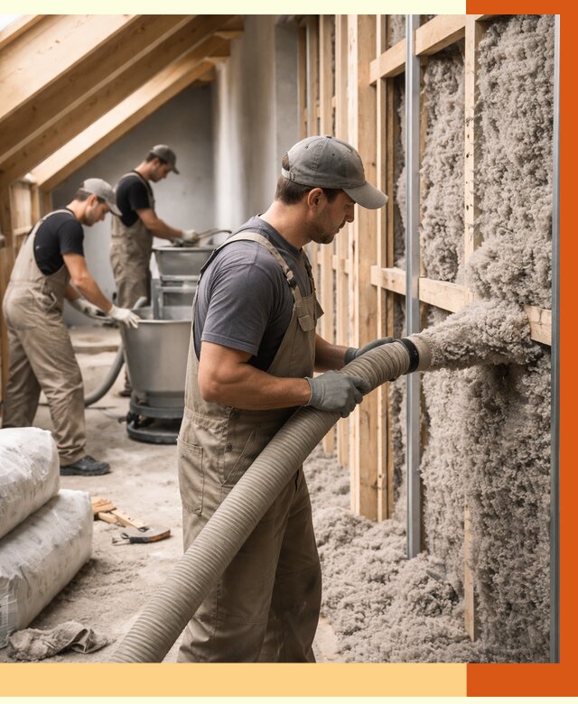 Утепление таунхауса эковатой в Павлово от 2230 руб./м² — монтаж и задувка | ТепломастерПвв