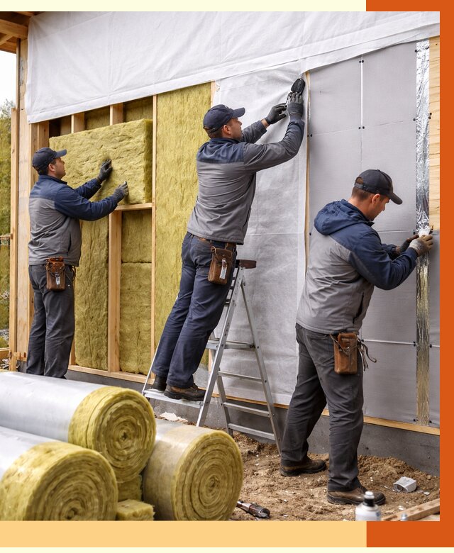 Утепление каркасного дома в Павлово от 4258 руб./м2 — профессионально | ТепломастерПвв