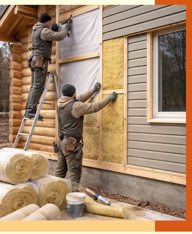 Утепление деревянного дома в Павлово от 6285 руб./м2 — заказать работы | ТепломастерПвв