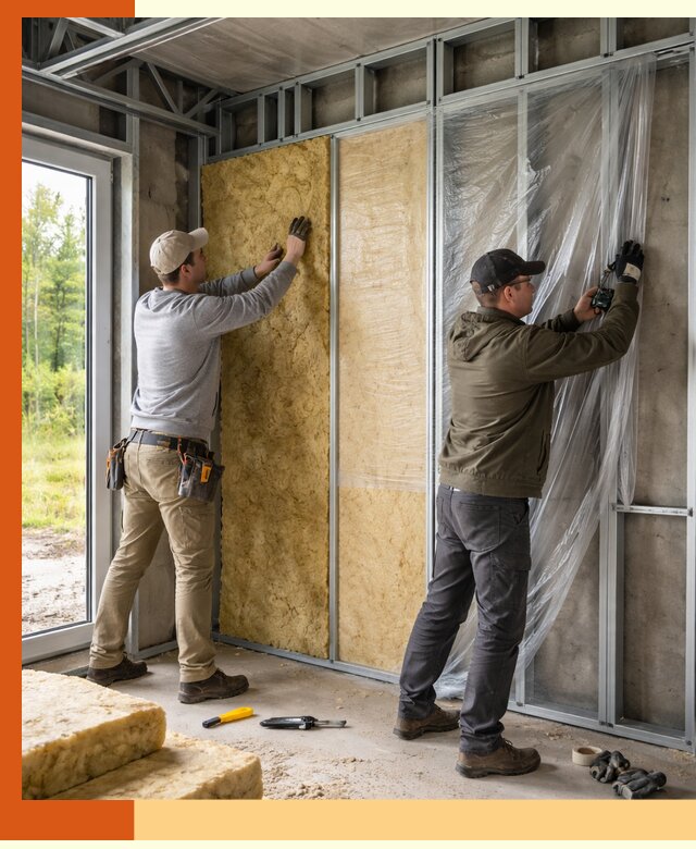 Утепление дома из ЛСТК в Павлово с гарантией качества и эффективности