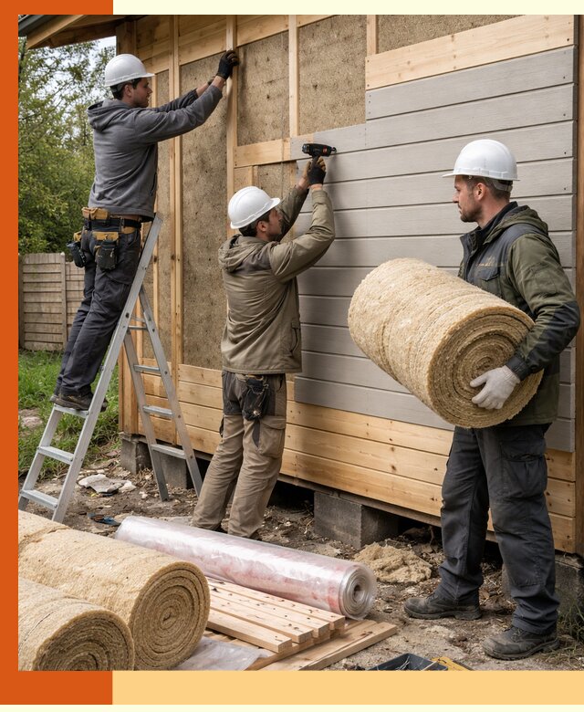 Утепление бани снаружи в Павлово профессионально и надежно