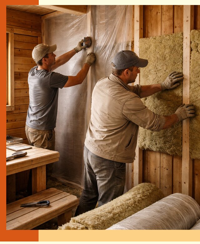 Утепление бани изнутри в Павлово качественно и недорого