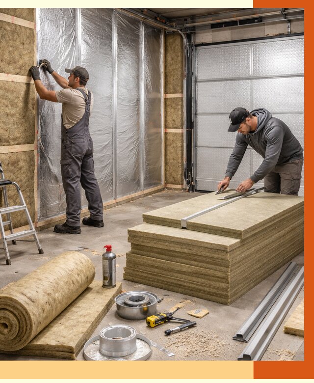 Утепление гаража в Павлово от 4562 руб/м2 — комплексное утепление ворот и стен | ТепломастерПвв