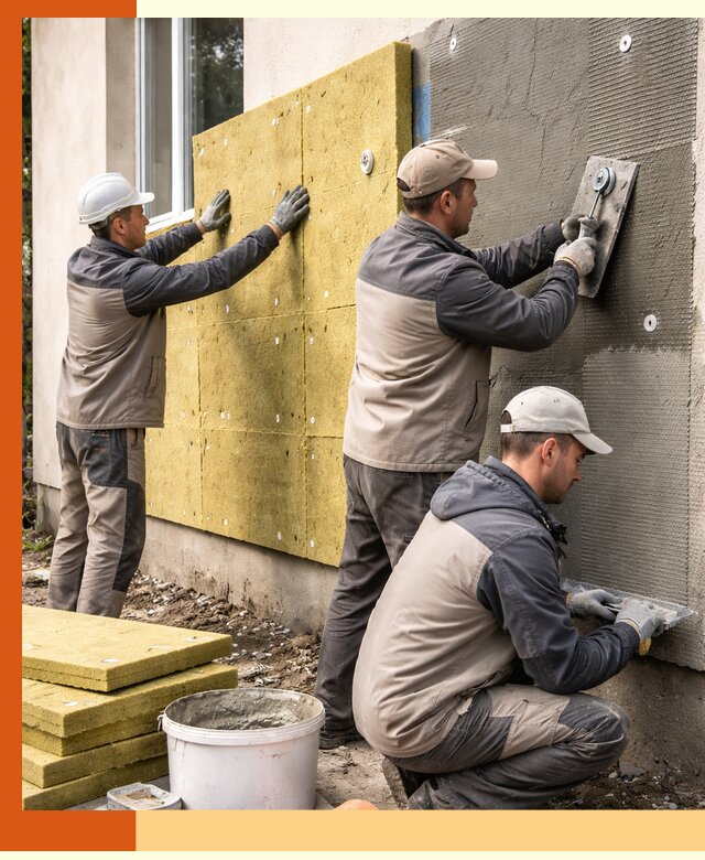 Утепление фасада под штукатурку в Павлово — энергоэффективная технология