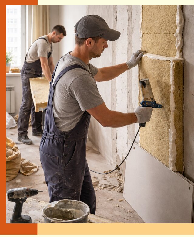 Утепление стен изнутри в Павлово — качественно и эффективно