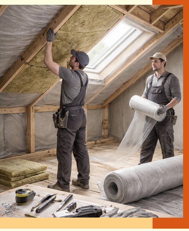 Утепление крыши изнутри мансарды в Павлово от 4258 руб./м² | ТепломастерПвв