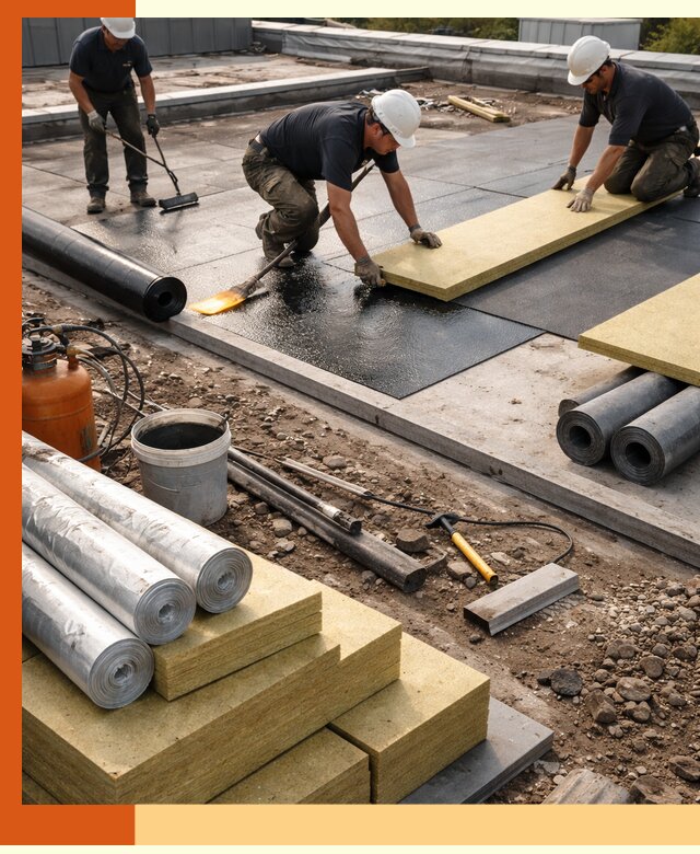 Утепление плоской крыши в Павлово — надежная теплоизоляция и герметизация