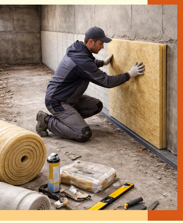 Утепление фундамента изнутри в Павлово от 4258 руб./м2 — работы под ключ | ТепломастерПвв