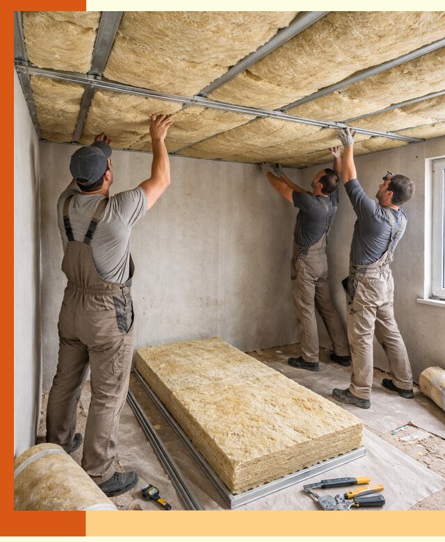 Утепление потолка в Павлово — тепло и без сквозняков