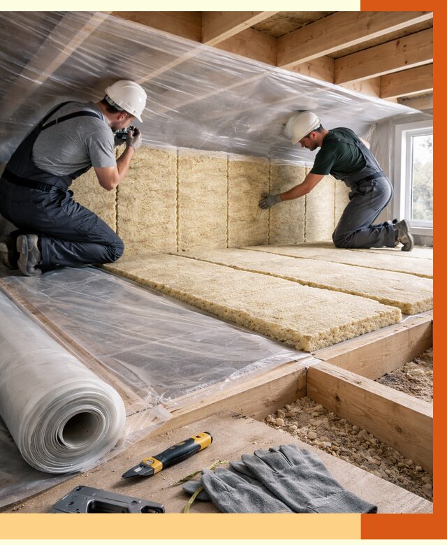 Утепление перекрытий в Павлово от 2889 руб/м2 — утепление межэтажных и чердачных | ТепломастерПвв