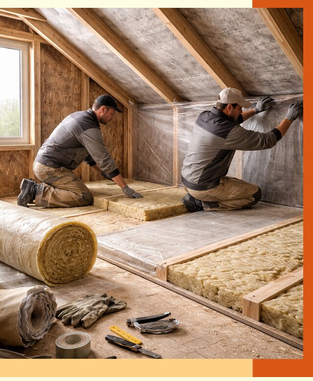 Утепление чердака в Павлово от 7603 руб/м² — теплоизоляция и комплексное утепление под ключ | ТепломастерПвв