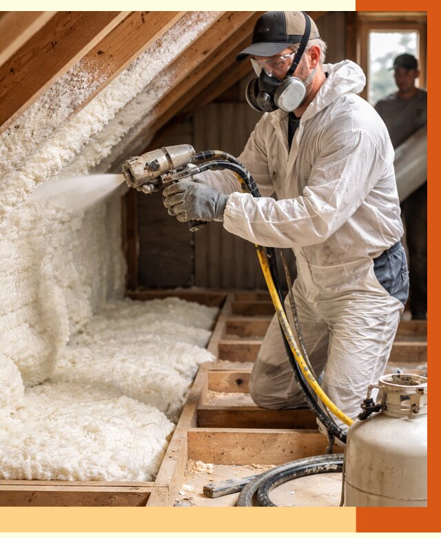 Утепление чердака ППУ в Павлово от 8738 руб./м2 — услуга под ключ | ТепломастерПвв