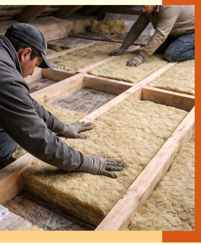 Утепление чердака минватой в Павлово от 3548 руб/м2 под ключ | ТепломастерПвв