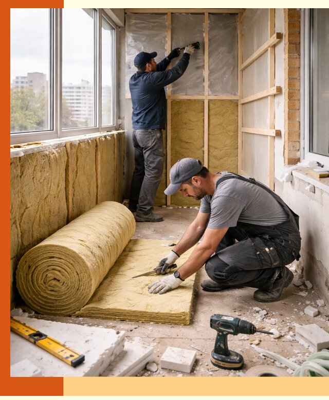 Утепление балкона под ключ в Павлове качественно и быстро