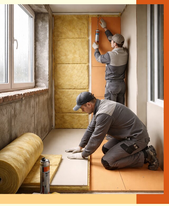 Утепление лоджии под ключ в Павлово от 6589 руб/м2 — комплексное решение | ТепломастерПвв