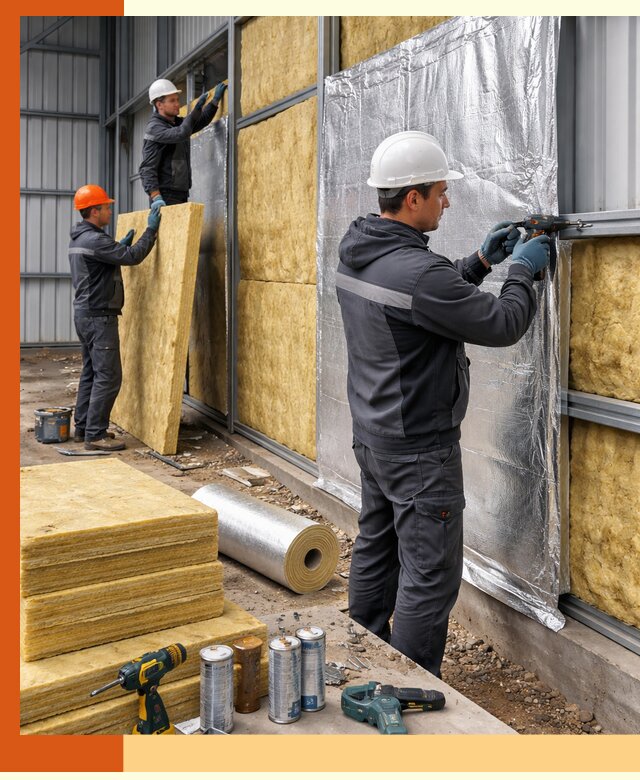 Утепление металлического ангара профессионально в Павлово