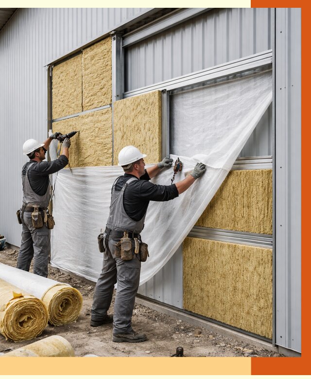 Утепление металлического склада в Павлово от 4562 руб/м2 — комплексное утепление под ключ | ТепломастерПвв