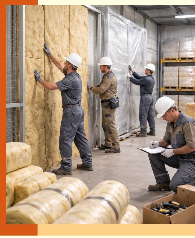 Утепление склада готовой продукции в Павлово качественно и быстро