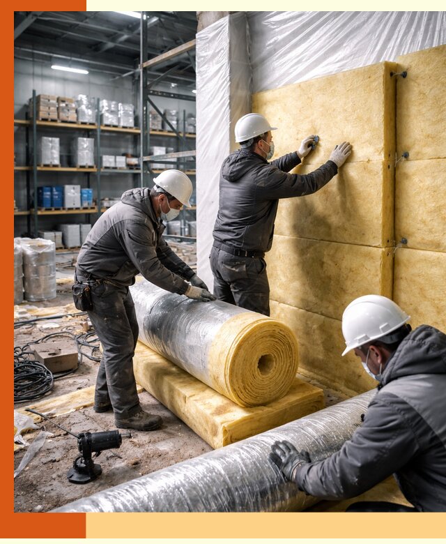 Утепление склада химсырья в Павлово: безопасная и эффективная изоляция