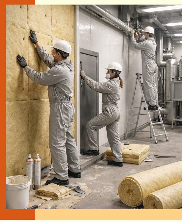 Утепление пищевого цеха под ключ в Павлово