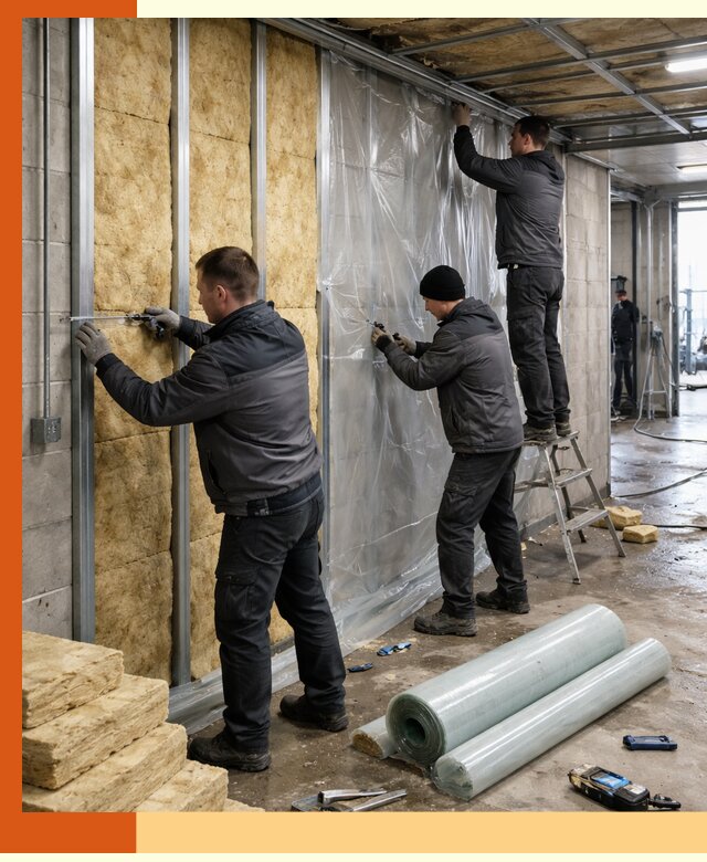 Профессиональное утепление автомойки в Павлово для любого типа помещений