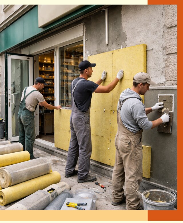 Утепление магазина в Павлово от 4562 руб/м2 — цена, стены и снаружи | ТепломастерПвв