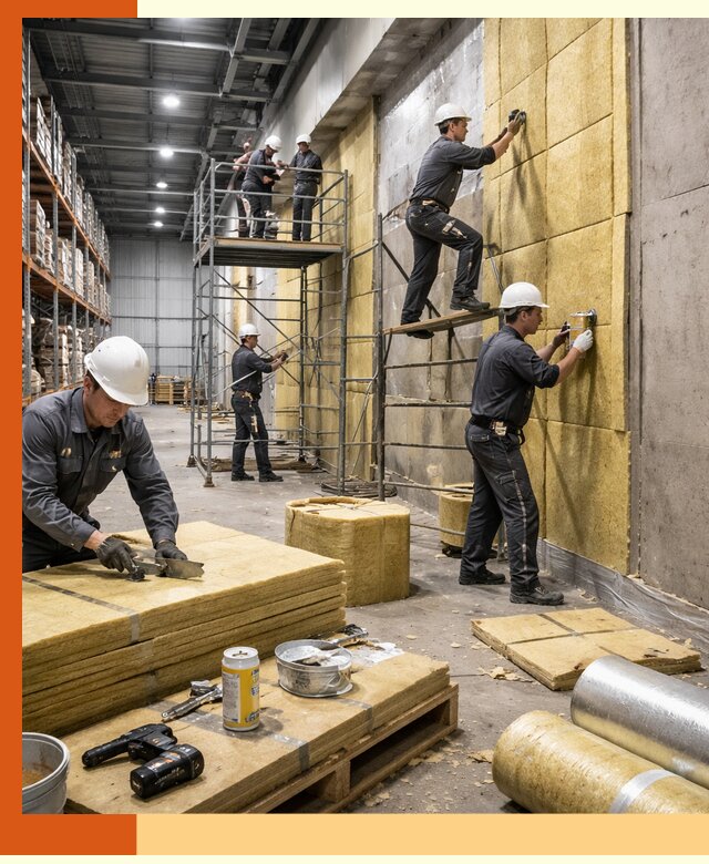 Утепление логистического центра в Павлово качественно и экономично