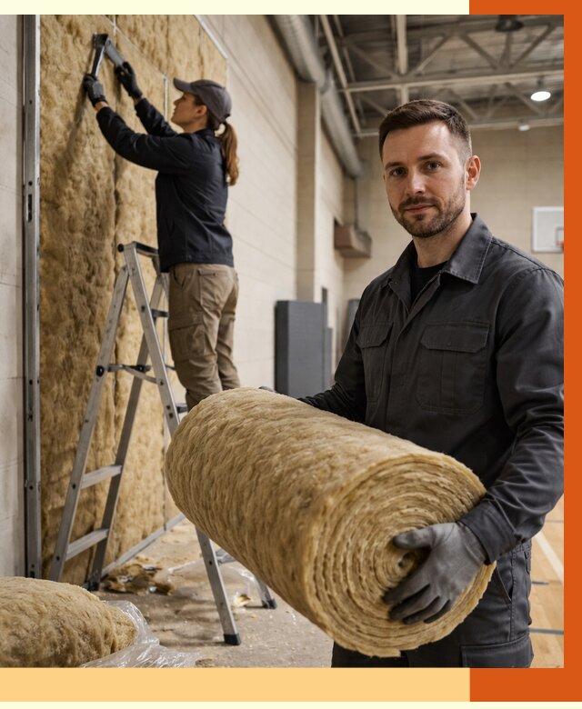 Утепление спортзала в Павлово от 7603 руб/м2 — комплексное утепление под ключ | ТепломастерПвв