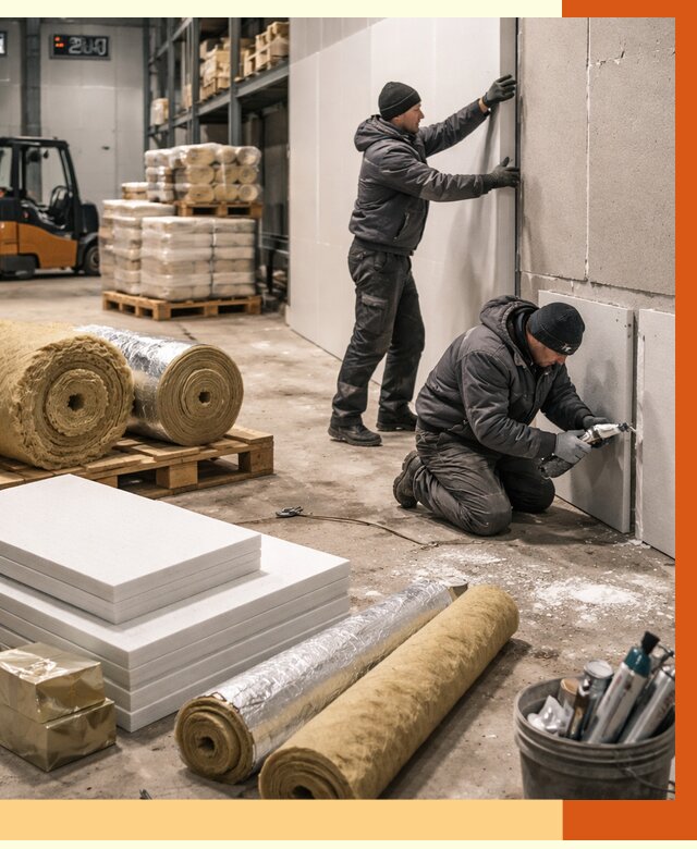 Утепление холодного склада в Павлово от 8616 руб/м2 — комплексное под ключ | ТепломастерПвв