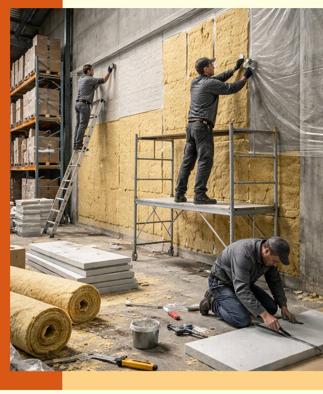 Утепление холодного склада под ключ в Павлово