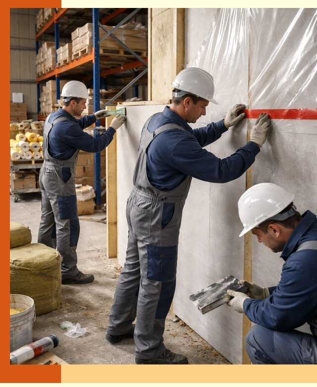 Утепление теплого склада под ключ в Павлово