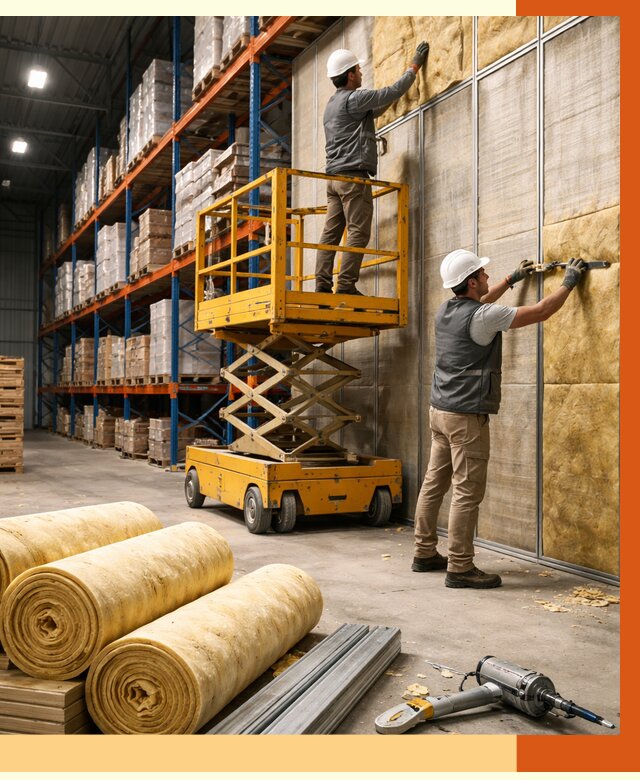 Утепление торгового склада в Павлово от 3244 руб/м2 — комплексно и под ключ | ТепломастерПвв