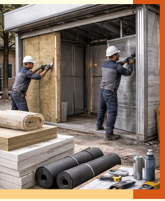 Утепление павильона шаурма в Павлово под ключ от 1216 руб. за м² | ТепломастерПвв