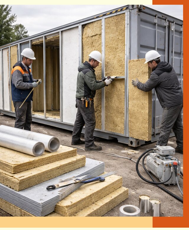 Утепление морского контейнера в Павлово от 3801 руб. под ключ | ТепломастерПвв