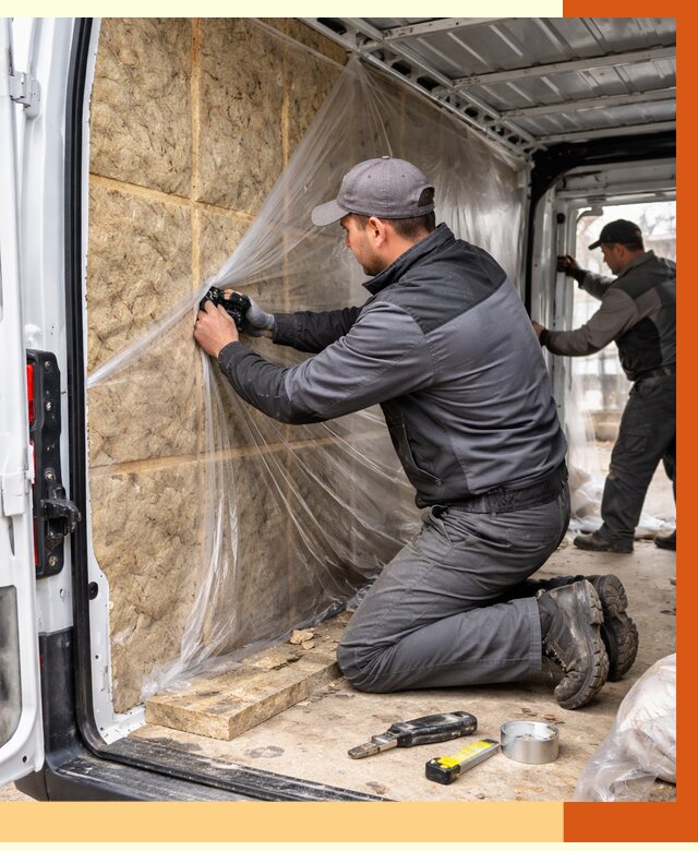 Утепление фургона в Павлово от 16726 руб/м2 — утепление фургона ППУ и кузова | ТепломастерПвв