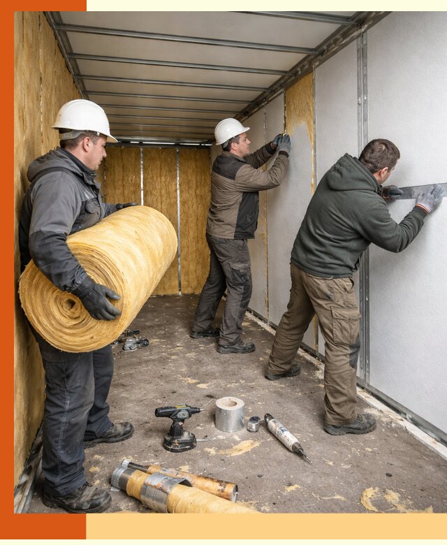 Утепление рефрижераторного контейнера в Павлово профессионально и надежно