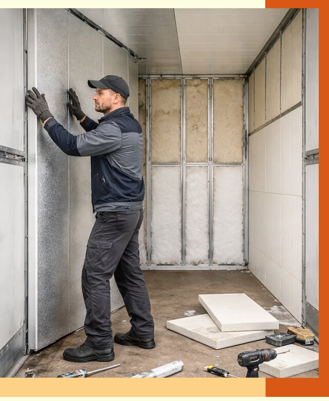 Утепление холодильного кузова в Павлово от 13685 руб. под ключ | ТепломастерПвв