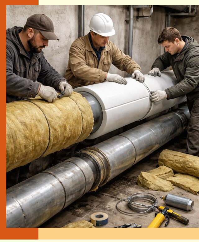 Утепление трубопровода в Павлово с гарантией энергоэффективности