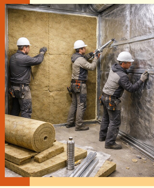 Утепление венткамеры в Павлово — качественная теплоизоляция и шумопоглощение