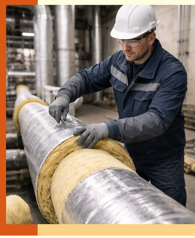 Утепление технологического оборудования и заводских установок в Павлово