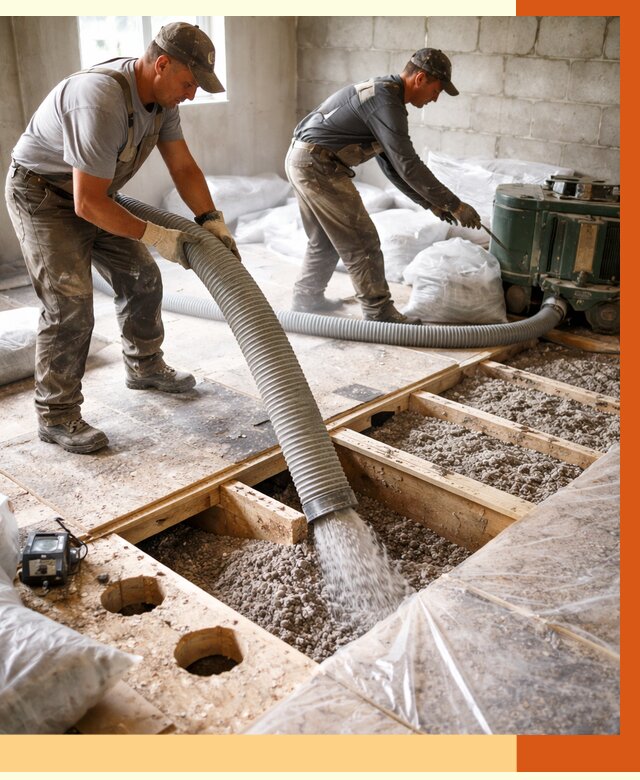 Заполнение пустот перекрытий в Павлово от 4562 руб. под ключ | ТепломастерПвв