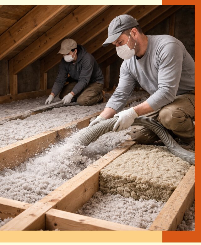 Заполнение полостей чердачного перекрытия в Павлово от 4562 руб. | ТепломастерПвв