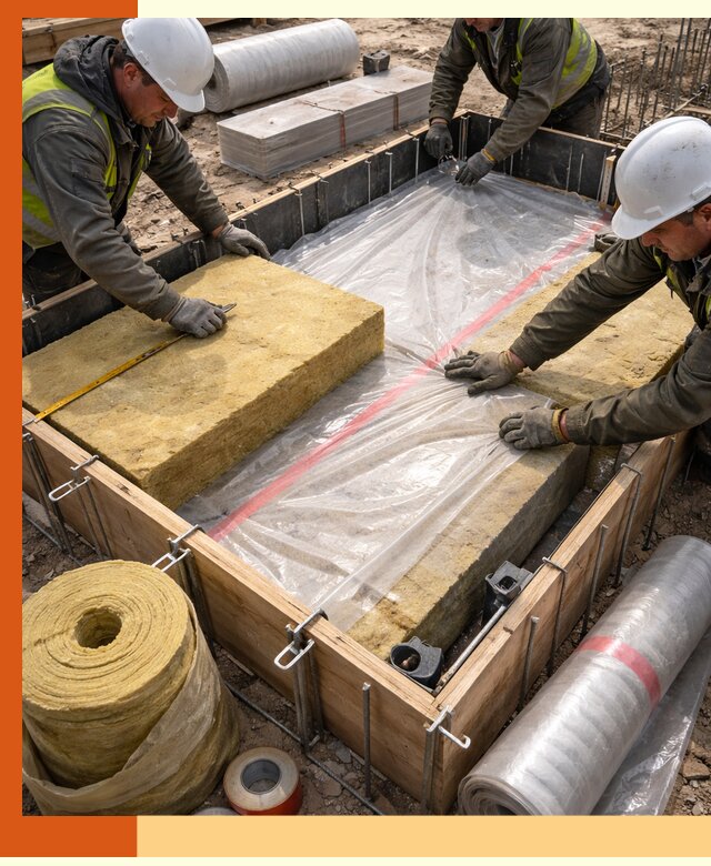 Теплоизоляция опалубки для строительства в Павлово