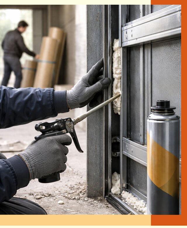 Заполнение пустот ворот в Павлово от 4562 руб. — заливка ППУ, утепление под ключ | ТепломастерПвв