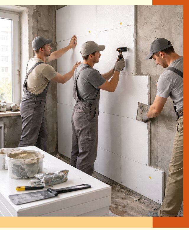 Утепление пенопластом домов и стен в Павлово от 1875 руб. — ТепломастерПвв