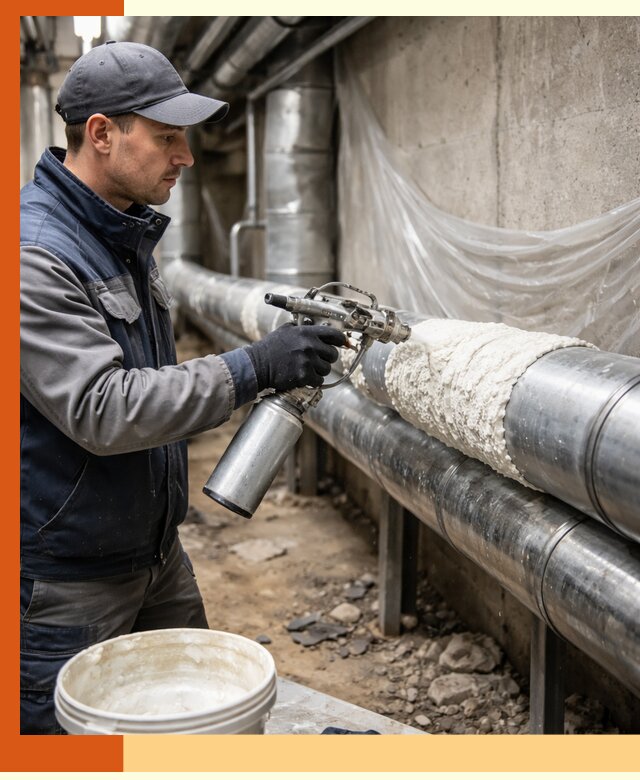 Утепление труб жидкой теплоизоляцией в Павлово