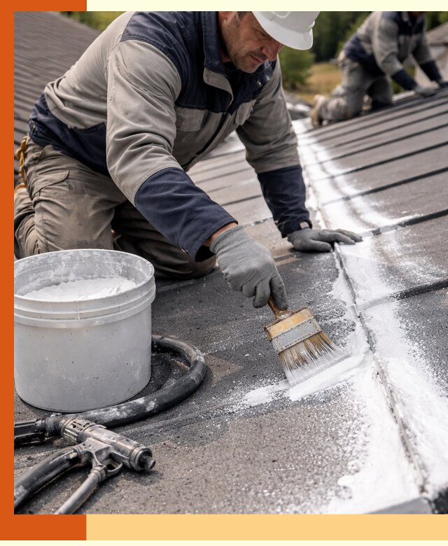 Утепление кровли жидкой теплоизоляцией в Павлово