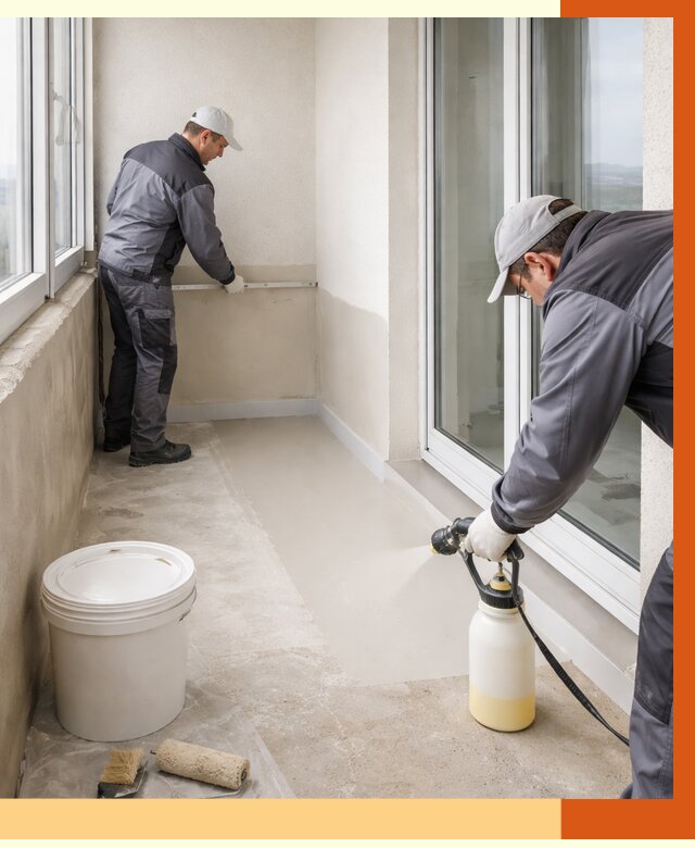 Утепление балкона жидкой теплоизоляцией в Павлово от 5829 руб./м2 | ТепломастерПвв