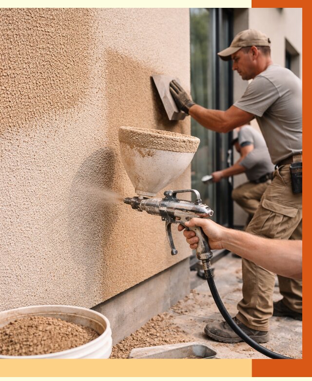 Утепление фасада жидкой пробкой в Павлово от 4866 руб./м² под ключ | ТепломастерПвв